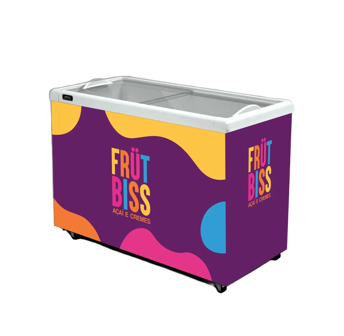 Freezer FrutBiss de açaí e cremes